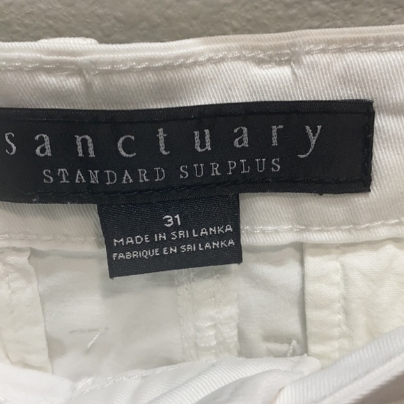 Sanctuary standard surplus Capri raw hem white - Picture 4 of 13